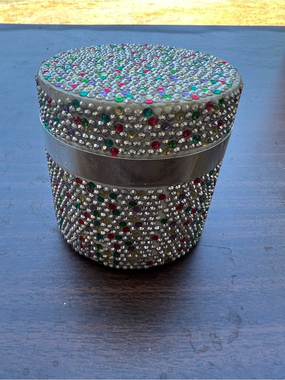 Embellished Multi-Color Decorative Accent Jar